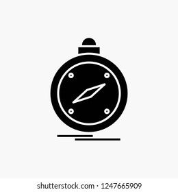 compass, direction, navigation, gps, location Glyph Icon. Vector isolated illustration