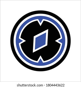 Compass directional Vector Icon graphic