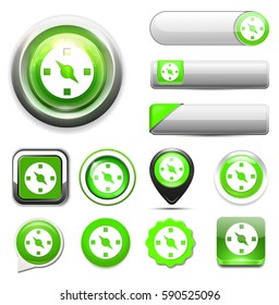Compass directions icon