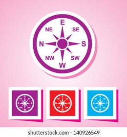 Compass directions - Vector icon Eps 10