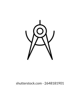 Compass Divider Geometric Tool For Drawing Circles And Measuring Distance