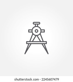 compass divider icon vector illustration logo template for many purpose. Isolated on white background.