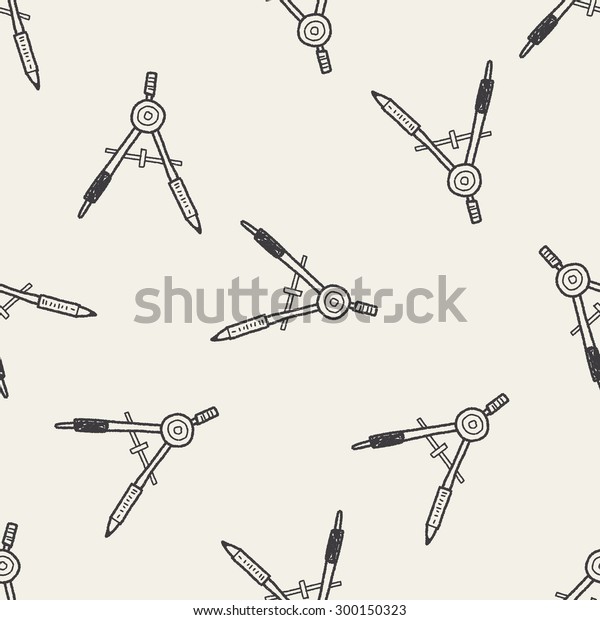 compass doodle
seamless pattern
background