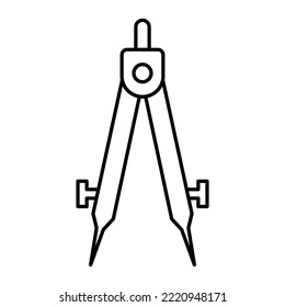 Compass drawing icon vector design template