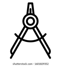 compass drawing with outline style

