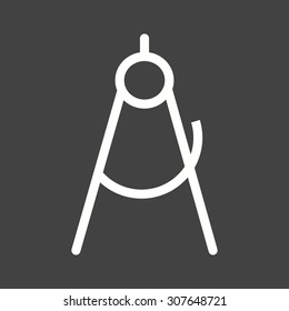 Compass, drawing, tools icon vector image.Can also be used for art and designing. Suitable for mobile apps, web apps and print media.