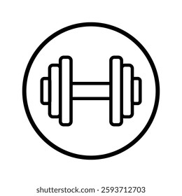 Compass dumbbell icon fitness design vector  illustration