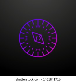 Compass dusk style nolan icon. Elements of summer holiday and travel set. Simple icon for websites, web design, mobile app, info graphics