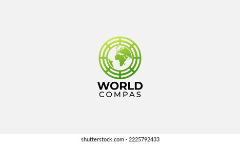 compass earth logo design inspiration