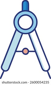 Compass editable outline icon design.