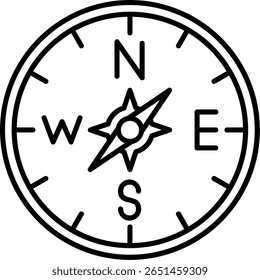 Compass Filled Style Icon Design