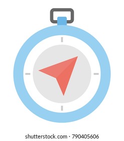 Compass Flat Colored Icon
