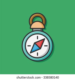 compass flat icon