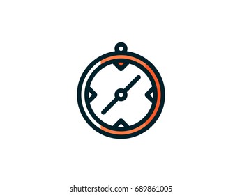 compass flat icon