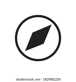 Compass Flat Icon Design Vector