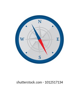 Compass Flat Icon Illustration