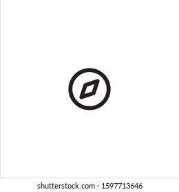 Compass flat icon illustration- Vector