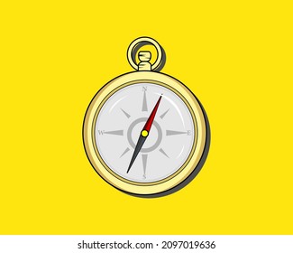 Compass Flat Icon Logo Illustration Vector Isolated.Suitable for Web Design, Logo, App, and Upscale Your Business.