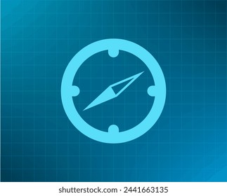 Compass flat icon. Vector illustration EPS.