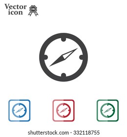 Compass flat icon. Vector illustration EPS.