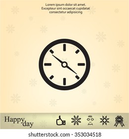 Compass flat icon. Vector illustration EPS.