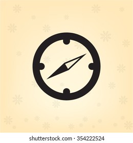 Compass flat icon. Vector illustration EPS.