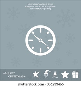 Compass flat icon. Vector illustration EPS.