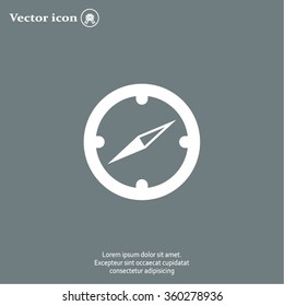 Compass flat icon. Vector illustration EPS.