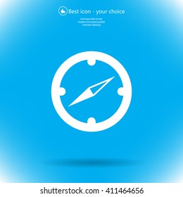 Compass flat icon. Vector illustration EPS.