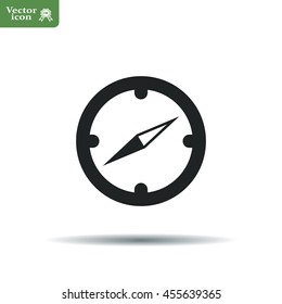 Compass flat icon. Vector illustration EPS.