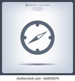 Compass flat icon. Vector illustration EPS.