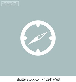 Compass flat icon. Vector illustration EPS.