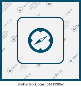 Compass flat icon. Vector illustration EPS.