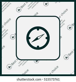 Compass flat icon. Vector illustration EPS.