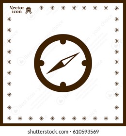 Compass flat icon. Vector illustration EPS.
