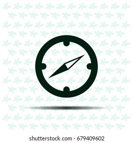 Compass flat icon. Vector illustration EPS.
