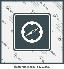 Compass flat icon. Vector illustration EPS.