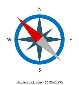 Compass flat icon vector symbol illustration EPS 10