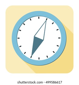 Compass flat icons. Vector illustration.