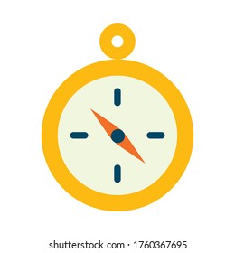 Compass flat style icon design, Tool navigation location north south west east travel map and adventure theme Vector illustration