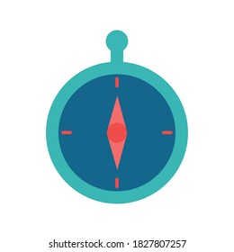 Kompassartiges flaches Icon-Design, Werkzeugnavigationslage Nordwestosten Reiseplan und Abenteuerthema Vektorgrafik