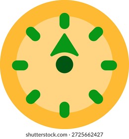 Kompass flach Stil Symbol Design