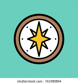 Compass - Flat Vector Design