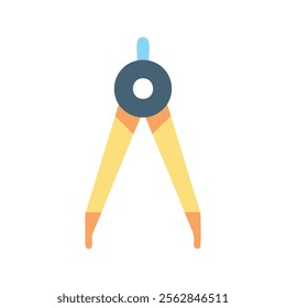 Compass geometric drawing vector illustration