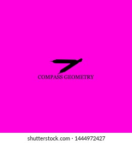 compass geometry icon sign signifier vector