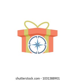 Compass Gift Logo Icon Design