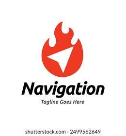 Compass Global Globe Earth Adventure GPS navigation logo design. Vector Illustration