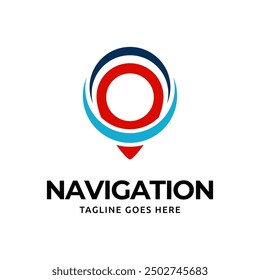 Compass Global Globe Earth Adventure GPS navigation logo design. Vector Illustration
