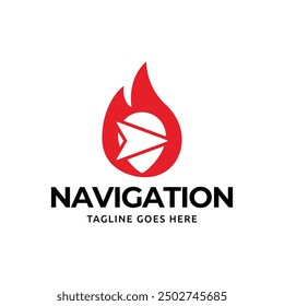 Compass Global Globe Earth Adventure GPS navigation logo design. Vector Illustration