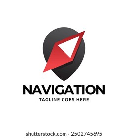 Compass Global Globe Earth Adventure GPS navigation logo design. Vector Illustration